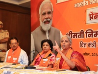Union Finance Minister Nirmala Sitharaman Press Conference In Jaipur 