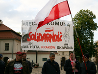 Jaroslaw Kaczynski On The Anniversary Of His Brother's Funeral At Wawel Castle In Krakow