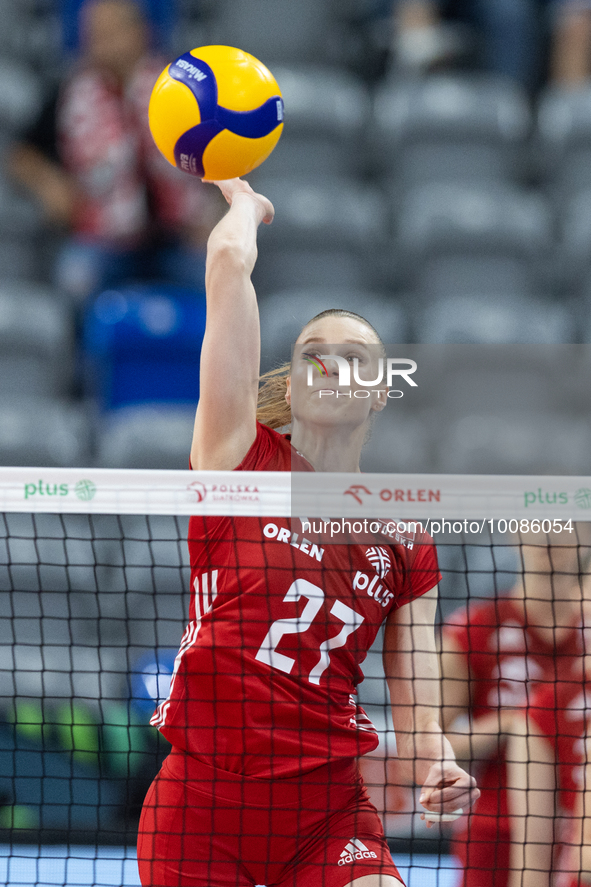 Joanna Pacak (POL) during Poland vs France, volleyball friendly match in Radom, Poland on May 25, 2023. 