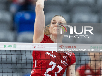 Joanna Pacak (POL) during Poland vs France, volleyball friendly match in Radom, Poland on May 25, 2023. (