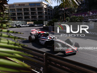 Nico Hulkenberg of Haas during second practice ahead of the Formula 1 Grand Prix of Monaco at Circuit de Monaco in Monaco on May 26, 2023. (