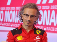 Laurent Mekies of Ferrari attends a press conference ahead of the F1 Grand Prix of Monaco at Circuit de Monaco on May 26, 2023 in Monte-Carl...