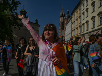 KRAKOW, POLAND - MAY 20, 2023:
Participants during the 2023 Equality March in Krakow city center, on Saturday, 20 May 2023, in Krakow, Polan...