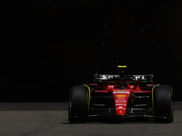 Carlos Sainz of Ferrari during first practice ahead of the Formula 1 Grand Prix of Monaco at Circuit de Monaco in Monaco on May 26, 2023. (