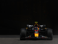 Sergio Perez of Red Bull Racing during first practice ahead of the Formula 1 Grand Prix of Monaco at Circuit de Monaco in Monaco on May 26,...