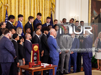 President Joe Biden hosts the University of Connecticut men’s basketball team to celebrate their 2023 NCAA Championship.  It is a long-stand...