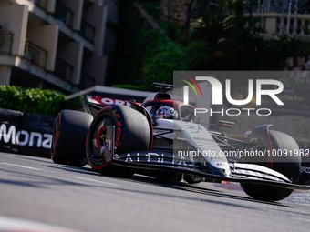 Nyck De Vries of Netherlands driving the (21) Scuderia AlphaTauri AT04 Honda RBPT during the Formula 1 Grand Prix De Monaco 2023 on May 27th...