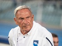 Zdenek Zeman during the first leg match between Pescara and Virtus Entella valid for the second national round of the Serie C football playo...