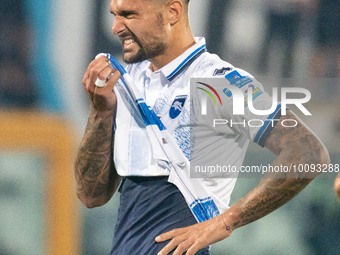 Facundo Lescano during the first leg match between Pescara and Virtus Entella valid for the second national round of the Serie C football pl...