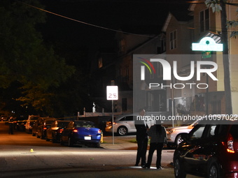 Shooting kills one person and injures another person in Newark, New Jersey, United States on May 28, 2023. One person was killed and another...