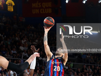 Nicolas Laprovittola during the match between FC Barcelona and Valencia Basket Club, corresponding to the first match of the Playoff of the...