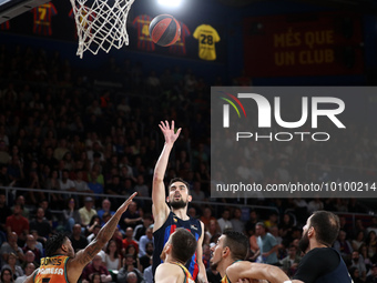 Tomas Satoransky during the match between FC Barcelona and Valencia Basket Club, corresponding to the first match of the Playoff of the Liga...