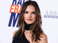 Brazilian model Alessandra Ambrosio arrives at the 30th Annual Race To Erase MS Gala held at the Fairmont Century Plaza on June 2, 2023 in C...