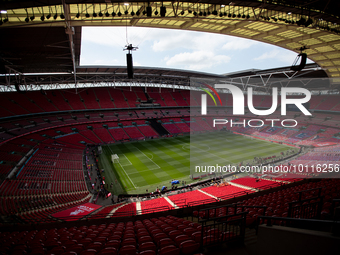 General Viewing of Wembley Stadium during the FA Cup Final between Manchester City and Manchester United at Wembley Stadium, London on Satur...
