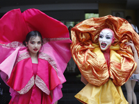 People ta. Various groups of LGBTQ gathered at central of Bangkok for the pride parade rally on June 4, 2023, dressed in colorful costumes a...