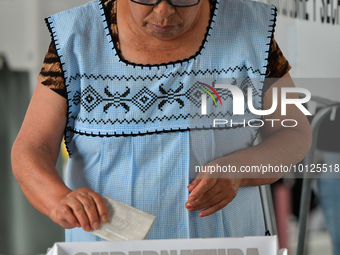 Polling places where citizens voted for the election of the next Governor of the State of Mexico, in Toluca de Lerdo, Mexico, on june 04, 20...