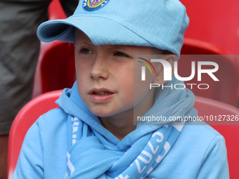 Manchester City Fan during The Emirates FA Cup Final between Manchester City against Manchester United at Wembley stadium, London on 03rd Ju...