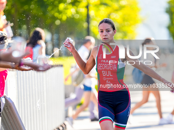 Mira Ivanova Georgieva of Bulgaria during the Europe Triathlon Sprint&Relay Championships Balikesir, 4 August 2023 (
