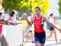 Mira Ivanova Georgieva of Bulgaria during the Europe Triathlon Sprint&Relay Championships Balikesir, 4 August 2023 (