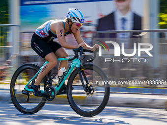 Gwen Nothum of Luxembourg during the Europe Triathlon Sprint&Relay Championships Balikesir, 4 August 2023 (