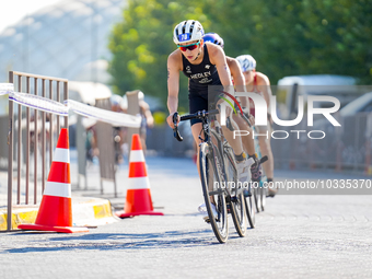 Isla Hedley of Great Britain during the Europe Triathlon Sprint&Relay Championships Balikesir, 4 August 2023 (