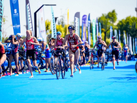 Anja Weber of Switzerland during the Europe Triathlon Sprint&Relay Championships Balikesir, 4 August 2023 (