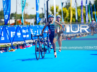 Mariana Vargem of Portugal during the Europe Triathlon Sprint&Relay Championships Balikesir, 4 August 2023 (