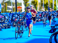 

Costanza Arpinelli of Italy is seen during the Europe Triathlon Sprint and Relay Championships in Balikesir on August 4, 2023 (