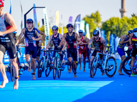 Athletes seen in action during the Europe Triathlon Sprint and Relay Championships Balikesir, 4 August 2023 (