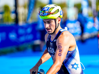 Shachar Agur of Israel seen in action during the Europe Triathlon Sprint and Relay Championships Balikesir, 4 August 2023 (