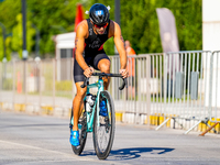 Gultigin Er of Turkey seen in action during the Europe Triathlon Sprint and Relay Championships Balikesir, 4 August 2023 (