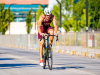 Arturs Liepa of Latvia seen in action during the Europe Triathlon Sprint and Relay Championships Balikesir, 4 August 2023 (