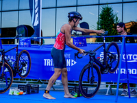Ricardo Batista of Portugal seen in action during the Europe Triathlon Sprint and Relay Championships Balikesir, 4 August 2023 (