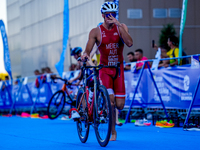 Moritz Meier of Austria seen in action during the Europe Triathlon Sprint and Relay Championships Balikesir, 4 August 2023 (