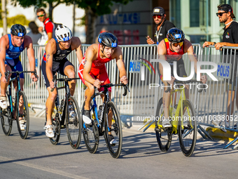 Jose Ignacio Galvez Ponce of Spain seen in action during the Europe Triathlon Sprint and Relay Championships Balikesir, 4 August 2023 (