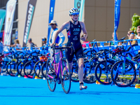 

Antonia Jubb of Great Britain is competing in the A Finals of the Junior Women Europe Triathlon Sprint and Relay Championships in Balike...