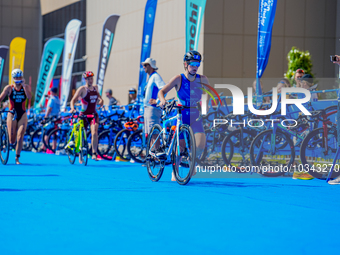 

Alice Alessandri of Italy is competing in the A Finals of the Junior Women Europe Triathlon Sprint and Relay Championships in Balikesir...