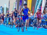 

Adelaide Anna Badini Confalonieri of Italy is competing in the A Finals of the Junior Women Europe Triathlon Sprint and Relay Championsh...