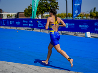 Maryna Kyryk of Ukraine during the  B Finals of Elite Women Europe Triathlon Sprint and Relay Championships Balikesir, 5 August 2023 (