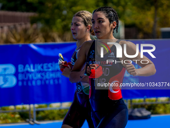 Ozlenen Ipek Gunad of Turkey during the  B Finals of Elite Women Europe Triathlon Sprint and Relay Championships Balikesir, 5 August 2023 (