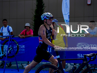 Marcus Dey of Great Britain during the B Finals of Elite Men Europe Triathlon Sprint and Relay Championships Balikesir, 5 August 2023 (