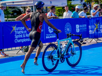 Gultigin Er of Turkey during the B Finals of Elite Men Europe Triathlon Sprint and Relay Championships Balikesir, 5 August 2023 (