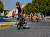 

Tilly Anema of Great Britain is competing in the Finals of the Elite Women Europe Triathlon Sprint and Relay Championships in Balikesir on...