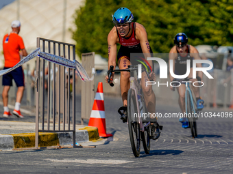 

Sara Guerrero Manso of Spain is competing in the Finals of the Elite Women Europe Triathlon Sprint and Relay Championships in Balikesir on...