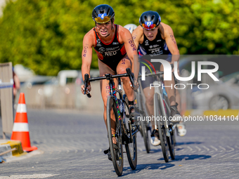 

Barbara De Koning of the Netherlands is competing in the Finals of the Elite Women Europe Triathlon Sprint and Relay Championships in Bali...