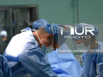 GUIYANG, CHINA - AUGUST 15, 2023 - Doctors operate on a patient at the People's Hospital in Guiyang, Guizhou province, China, August 15, 202...