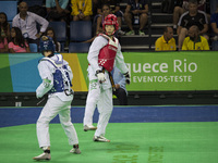 Rio de Janeiro, Brazil, 21 February 2016: Rio 2016 Olympic Park holds a test event for Rio 2016 Olympic Games. The International Taekwondo T...