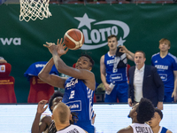 Amanze Egekeze  during FIBA Europe Cup, Legia Warsaw vs Kataja Basket, in Warsaw, Poland on October 18, 2023. (