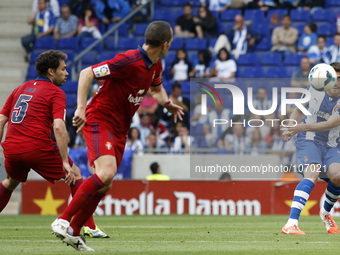 David Lopez in the match between RCD Espanyol and Osasuna, for Week 37 of the spanish Liga BBVA played at the Camp Nou, May 11, 2014. Photo:...