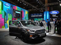 The Ford stand during the last  day of Mobile World Congress in Barcelona, 24th of February, 2016. (
